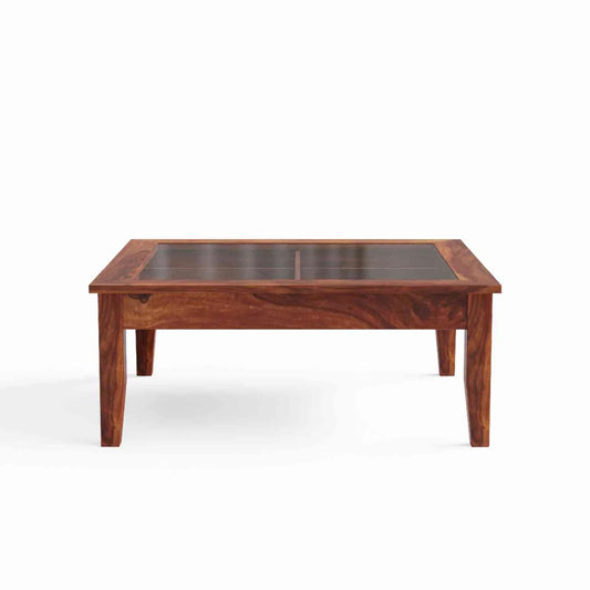 Dumdum Solid Sheesham Wood Coffee Table (Natural Finish) - in Jaipur by Woodshilp