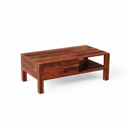 Woodwing Solid Sheesham Wood Coffee Table - in Jaipur by Woodshilp
