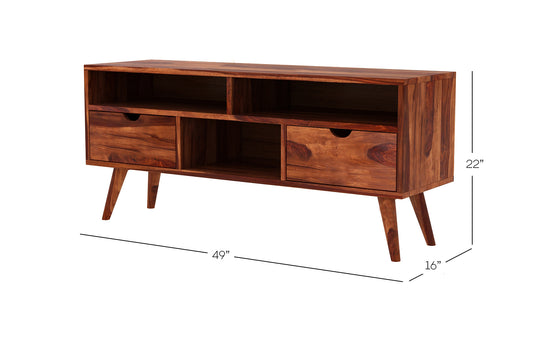 Dark Zaria TV Unit - in Jaipur by Woodshilp