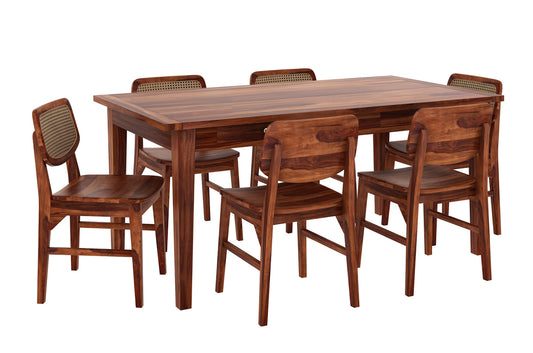 Kanav 6 Seater Dining - in Jaipur by Woodshilp
