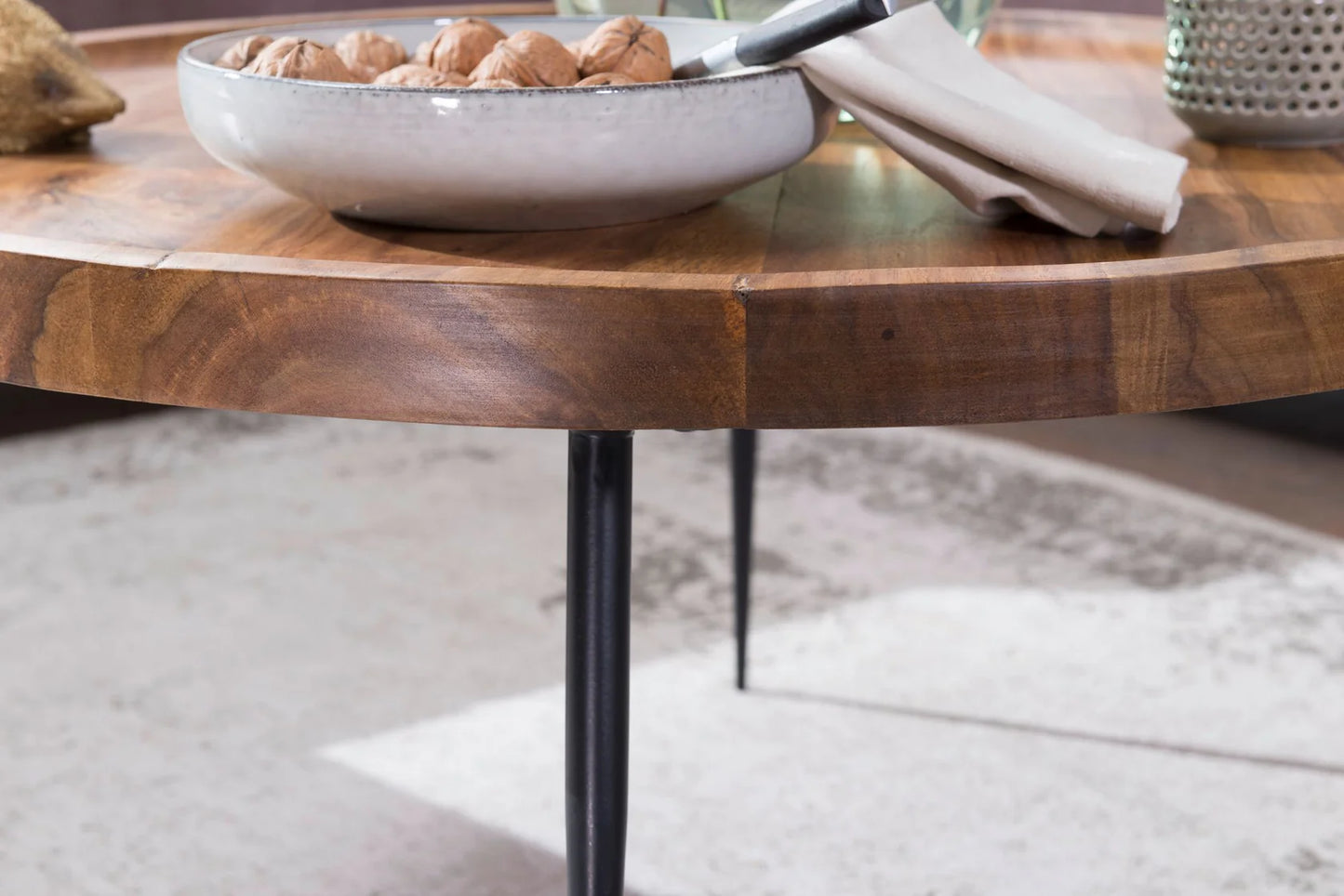 Albi Solid Wood Rounded Center Table by Woodshilp