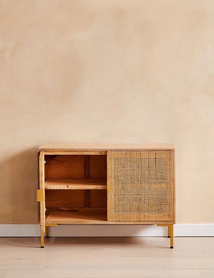 Divi Rattan Webbed Sideboard by woodshilp furniture