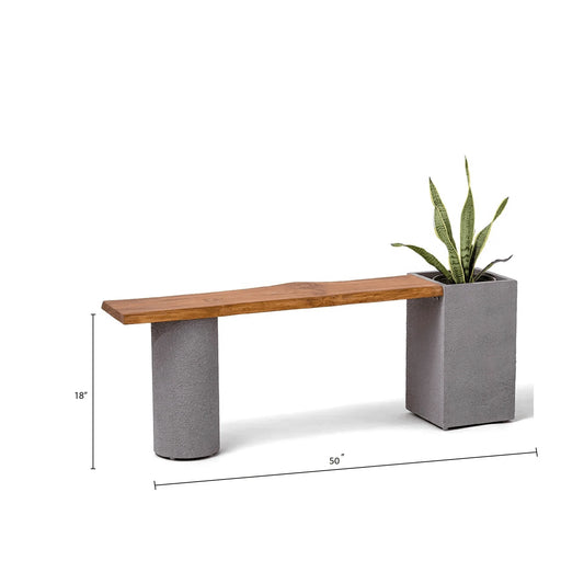 Dot Square Planter Bench by Woodshilp - in Jaipur by Woodshilp