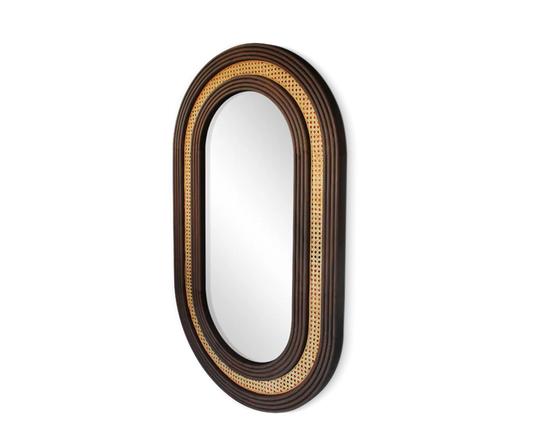 Ehraa Rattan Mirror by woodshilp furniture - in Jaipur by Woodshilp