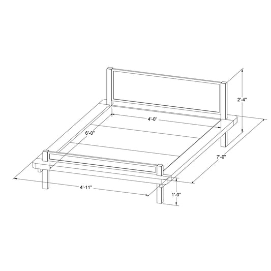 Euclid Bed by woodshilp furniture - in Jaipur by Woodshilp