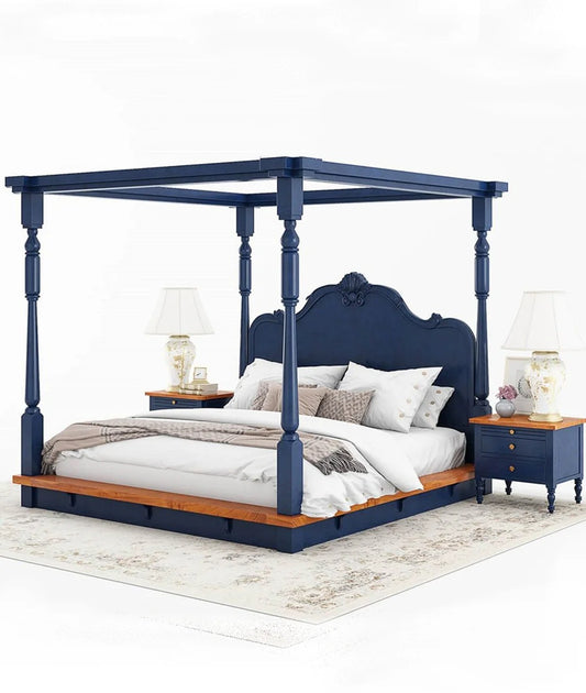 Florentina Poster Bed by Woodshilp - in Jaipur by Woodshilp