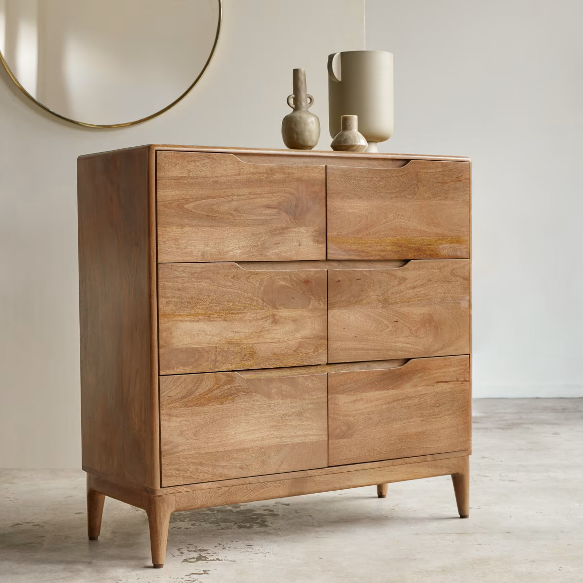 Gabrielle Solid mango chest of drawers by Woodshilp