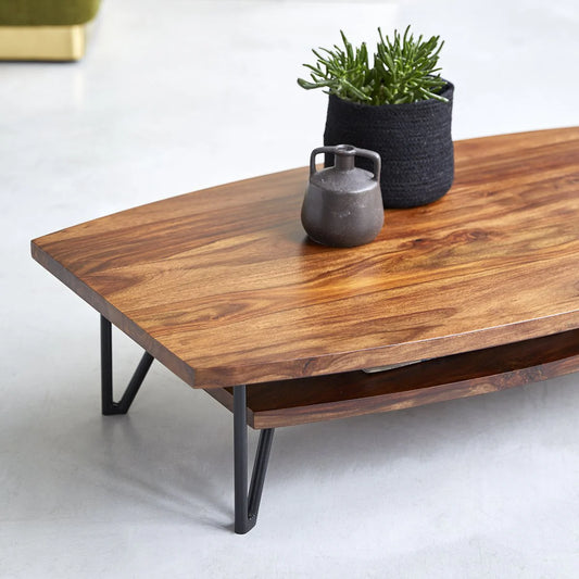 Leeva Coffee Table by Woodshilp - in Jaipur by Woodshilp