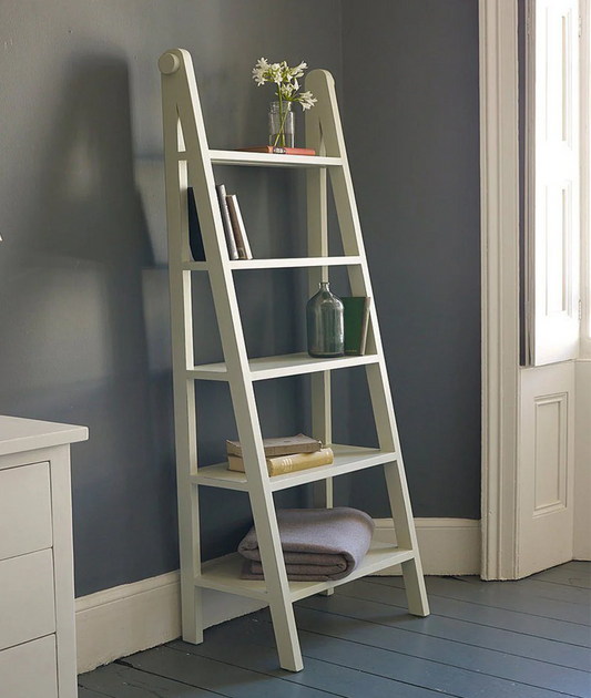 Mango Wood Ladder Design Book shelves by Woodshilp - in Jaipur by Woodshilp