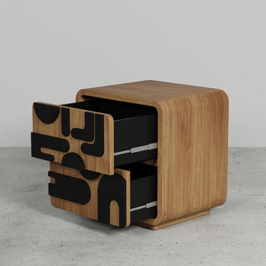 Masai Bedside Table by woodshilp furniture - in Jaipur by Woodshilp
