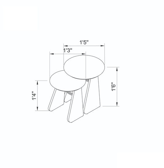 Meereen Nesting Tables by woodshilp furniture - in Jaipur by Woodshilp