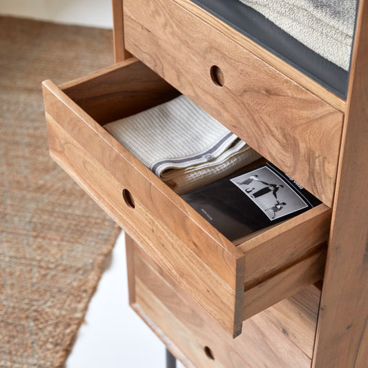 Pavel Chest of 5 Drawer Woodshilp - in Jaipur by Woodshilp