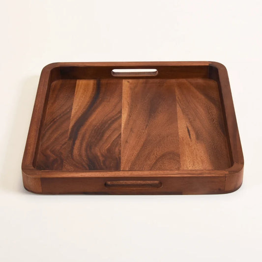 Rabat Wooden Serving Tray by Woodshilp - in Jaipur by Woodshilp