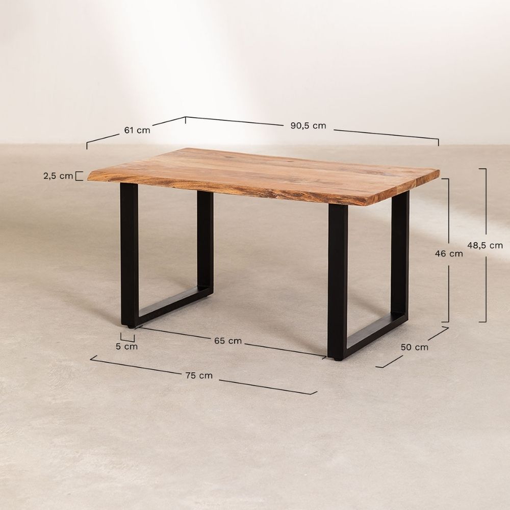 SAMI Live-Edge Wooden Coffee Table by Woodshilp