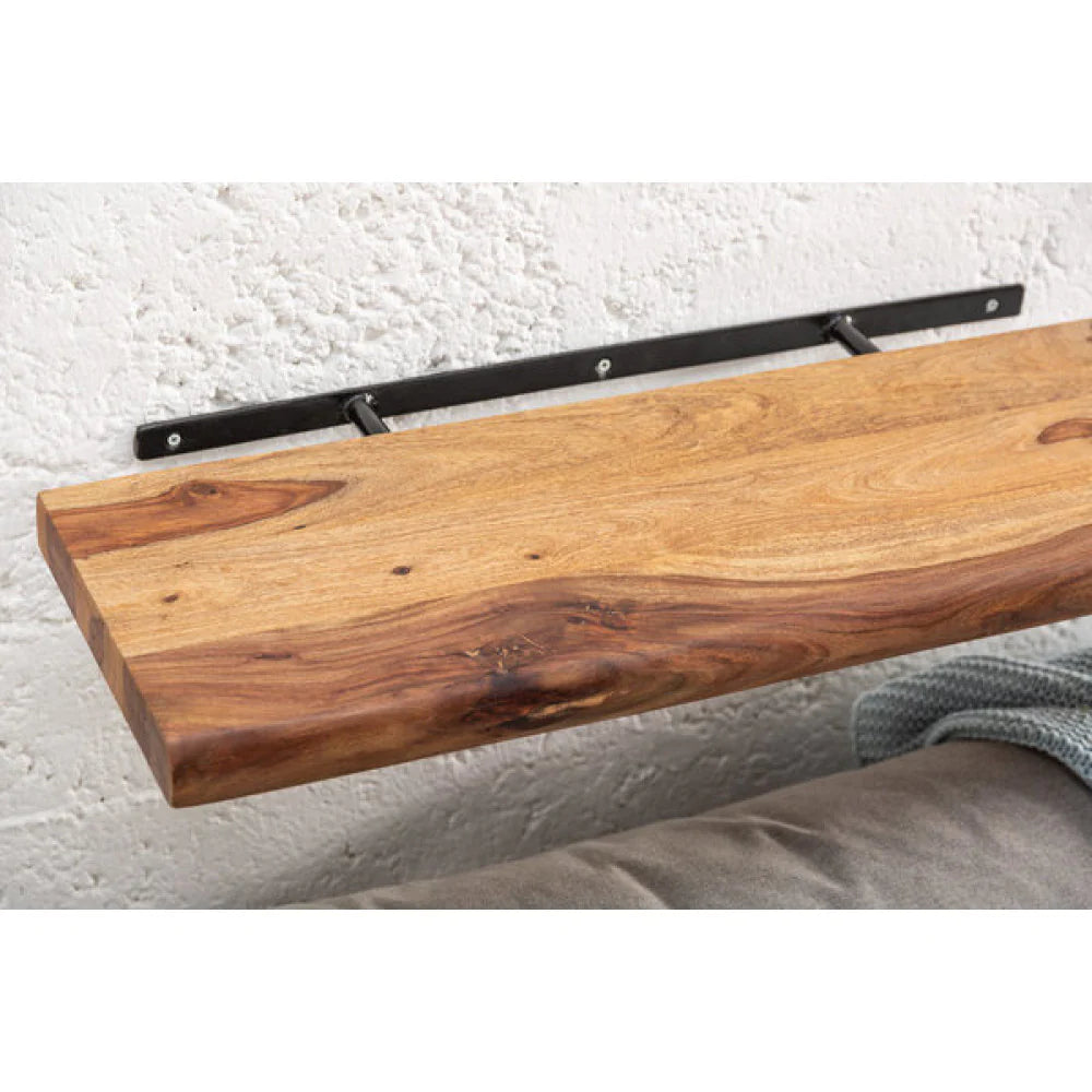 Sheesham Wood Floating Wall Shelf by Woodshilp