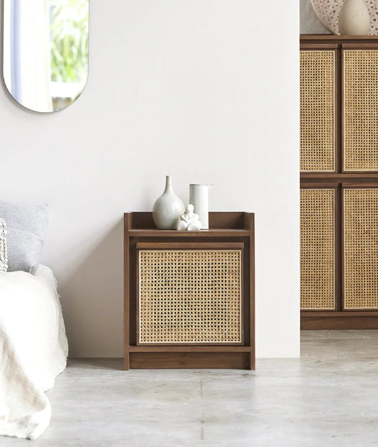 Yoko Rattan Bedside - in Jaipur by Woodshilp