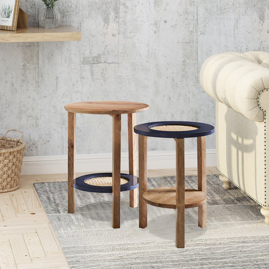 Flena Stool Set -  in Jaipur by Woodshilp