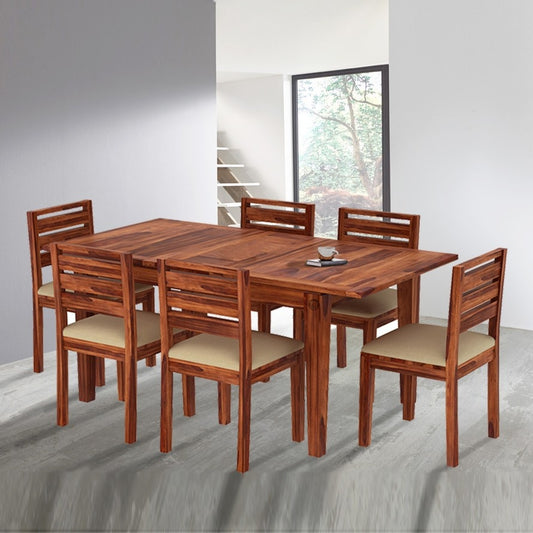 Clawson 6 Seater Dining Table -  in Jaipur by Woodshilp