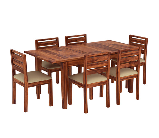Clawson 6 Seater Dining Table -  in Jaipur by Woodshilp