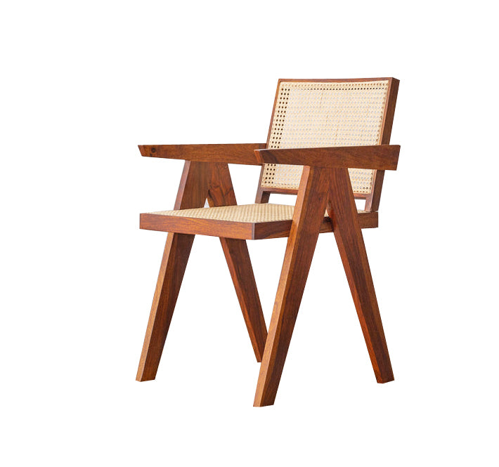 French Rattan Arm Chair