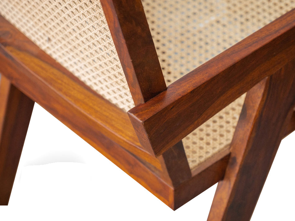 French Rattan Arm Chair