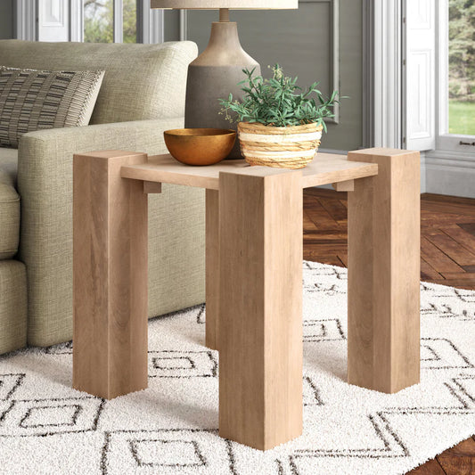 Junior Solid Wood End Table -  in Jaipur by Woodshilp