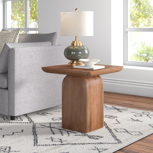 Pedestal End Table -  in Jaipur by Woodshilp