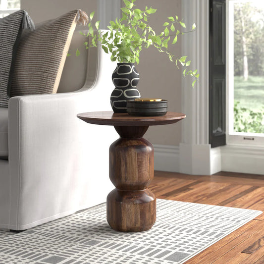 Tommy Solid Wood End Table -  in Jaipur by Woodshilp
