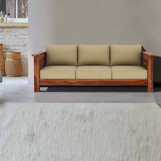 Fustin Three Seater Sofa -  in Jaipur by Woodshilp