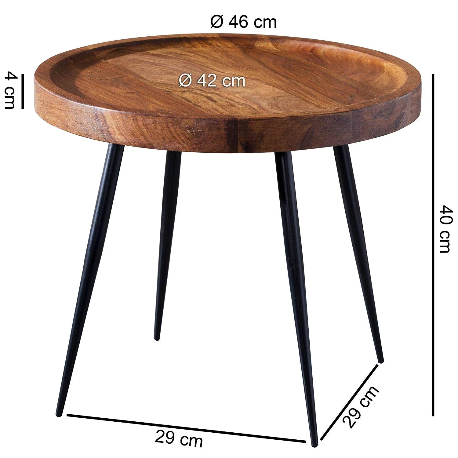 Albi Solid Wood End Table Woodshilp