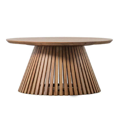 Barah Round Coffee Table by Woodshilp -  in Jaipur by Woodshilp