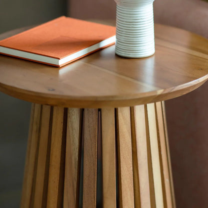 Barah Round End Table by Woodshilp