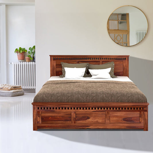 Barley Sheesham Wood Bed -  in Jaipur by Woodshilp
