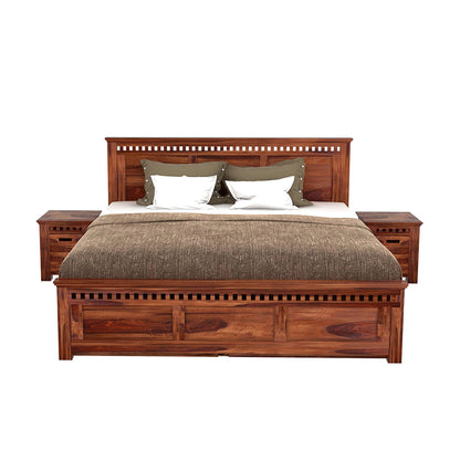 Barley Sheesham Wood Bed