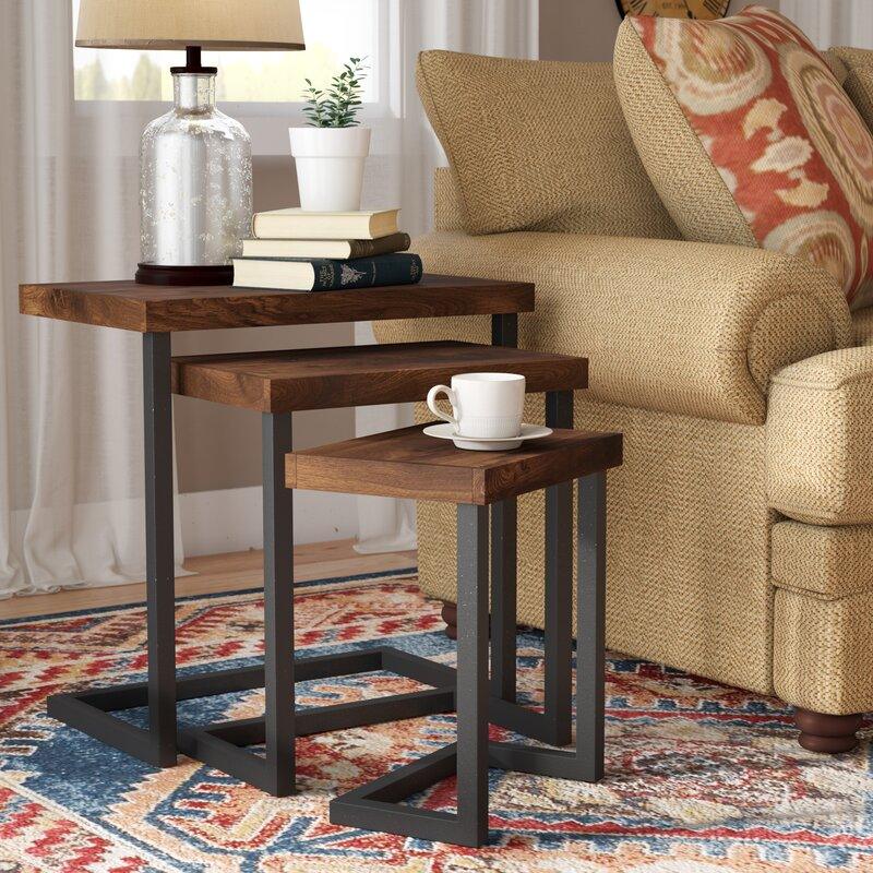 Chambery Sheesham Wood Nest of Tables by Woodshilp