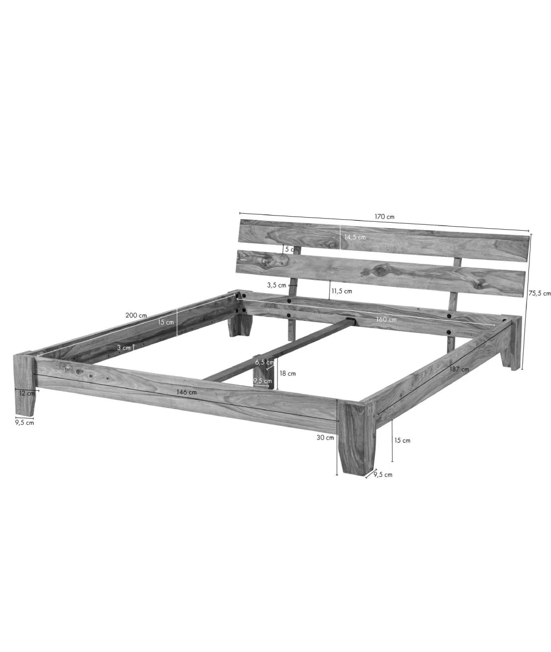 Chilas Bed by Woodshilp