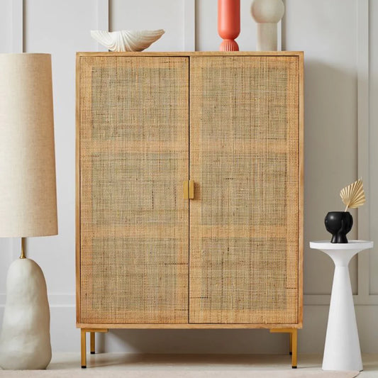 Divi Rattan Webbed Cabinet by woodshilp furniture -  in Jaipur by Woodshilp