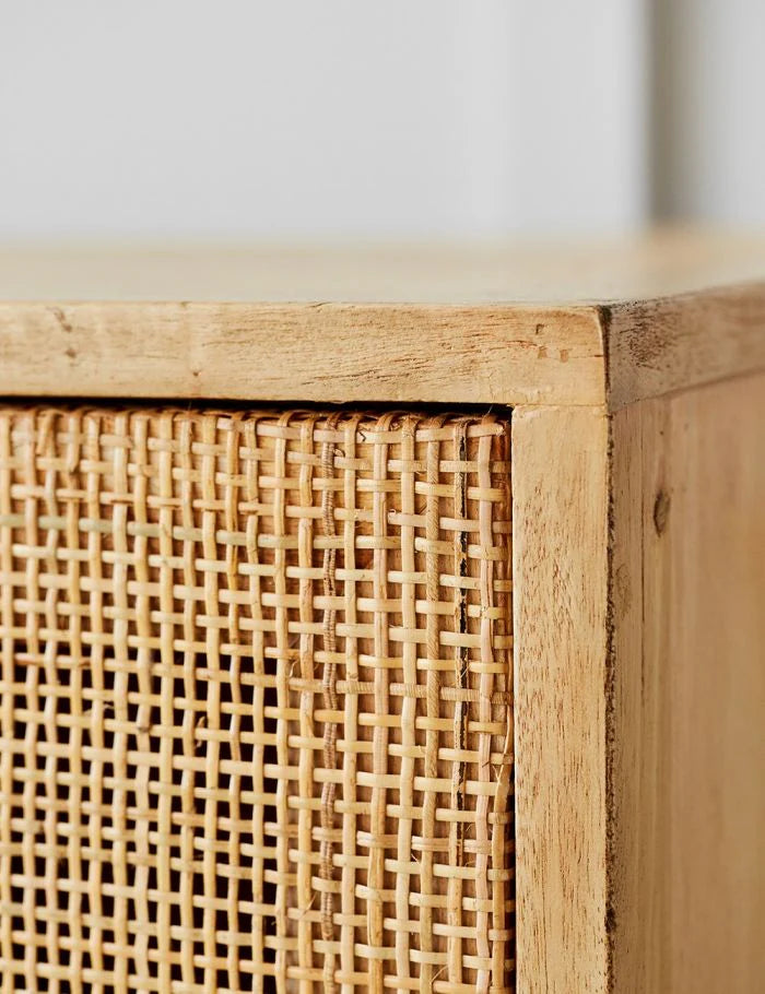 Divi Rattan Webbed Cabinet by woodshilp furniture