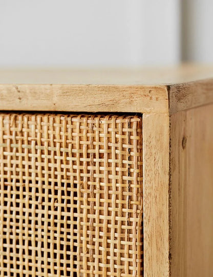 Divi Rattan Webbed Cabinet by woodshilp furniture