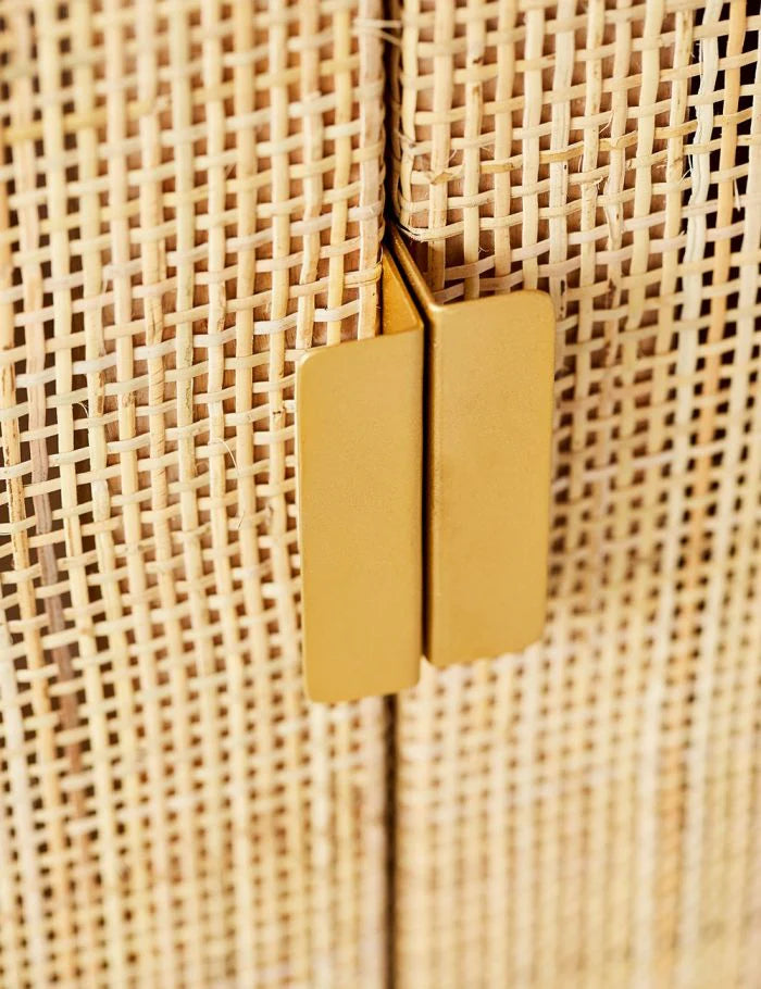 Divi Rattan Webbed Cabinet by woodshilp furniture