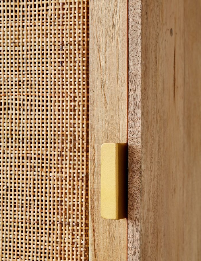 Divi Rattan Webbed Cupboard by woodshilp furniture