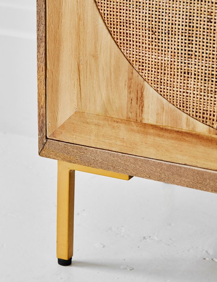 Divi Rattan Webbed Cupboard by woodshilp furniture