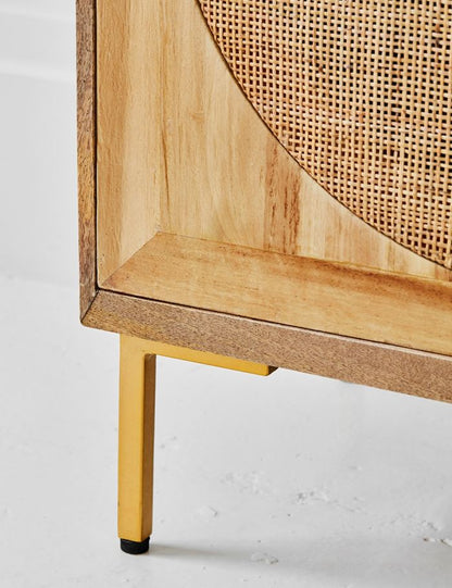 Divi Rattan Webbed Cupboard by woodshilp furniture