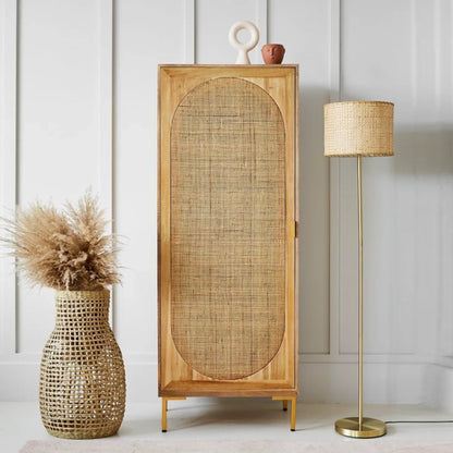 Divi Rattan Webbed Cupboard by woodshilp furniture