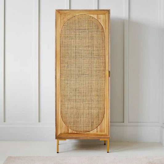 Divi Rattan Webbed Cupboard by woodshilp furniture -  in Jaipur by Woodshilp