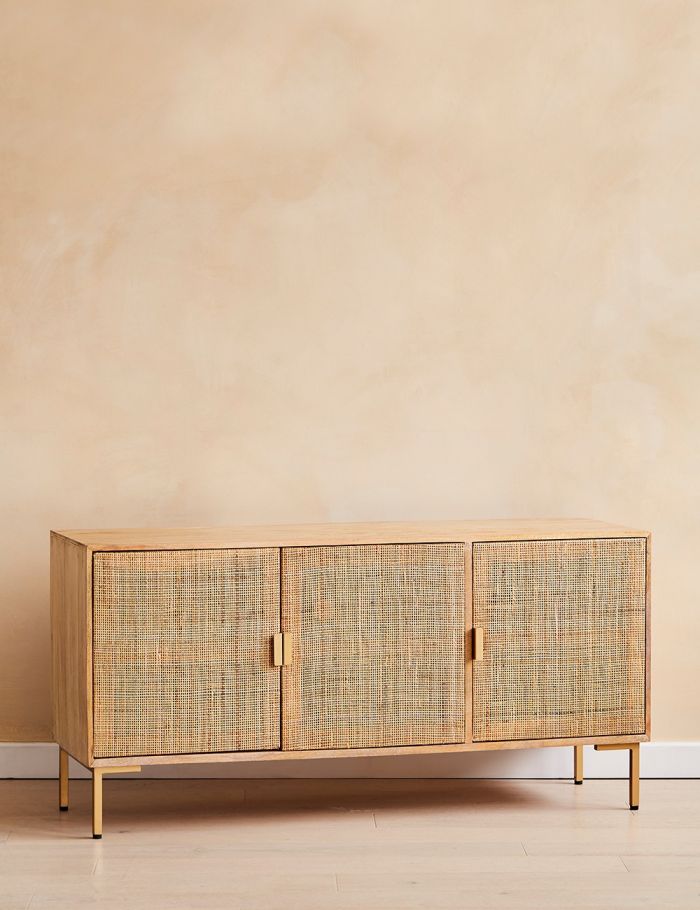 Divi Rattan Webbed Large Sideboard by woodshilp furniture