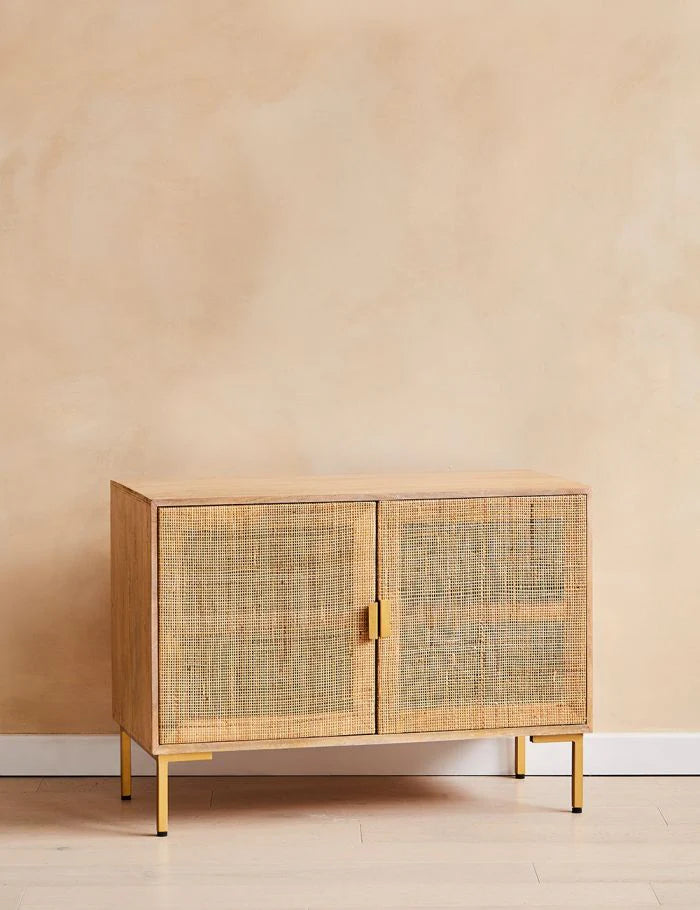 Divi Rattan Webbed Sideboard by woodshilp furniture