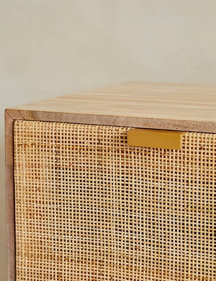Divi Rattan Webbed Small Chest Of Drawers by woodshilp furniture