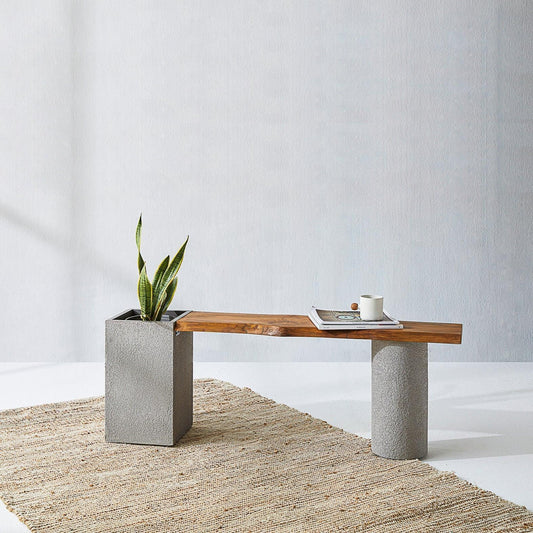 Dot Square Planter Bench by Woodshilp -  in Jaipur by Woodshilp