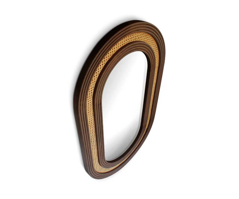 Ehraa Rattan Mirror by woodshilp furniture